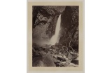 Carleton E. Watkins (1829-1916), Lower Yosemite Falls [« chutes inférieures de Yosemite »], vers 1865, papier albuminé. - Crédit photo : DR  