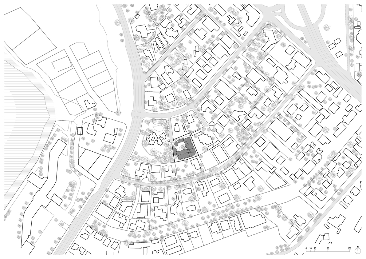 Siteplan of Goethe Institue Senegal Kéré Architecture Plan compressed