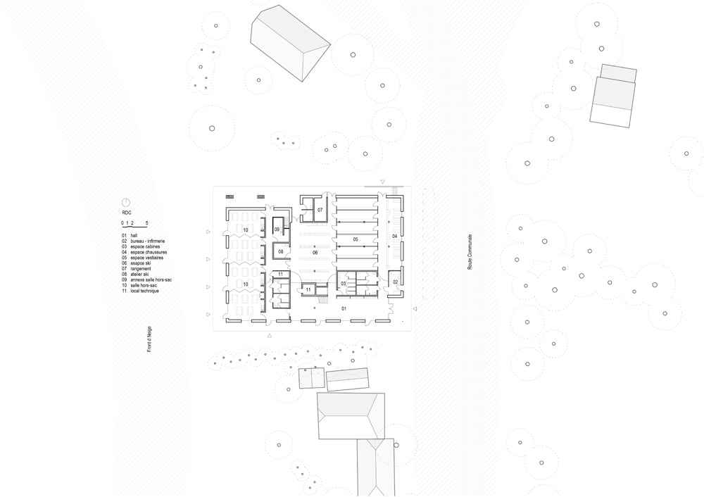 1906IQ Centre nordique 06 PUB 503 IQ PUB plan du rez de chaussée 500