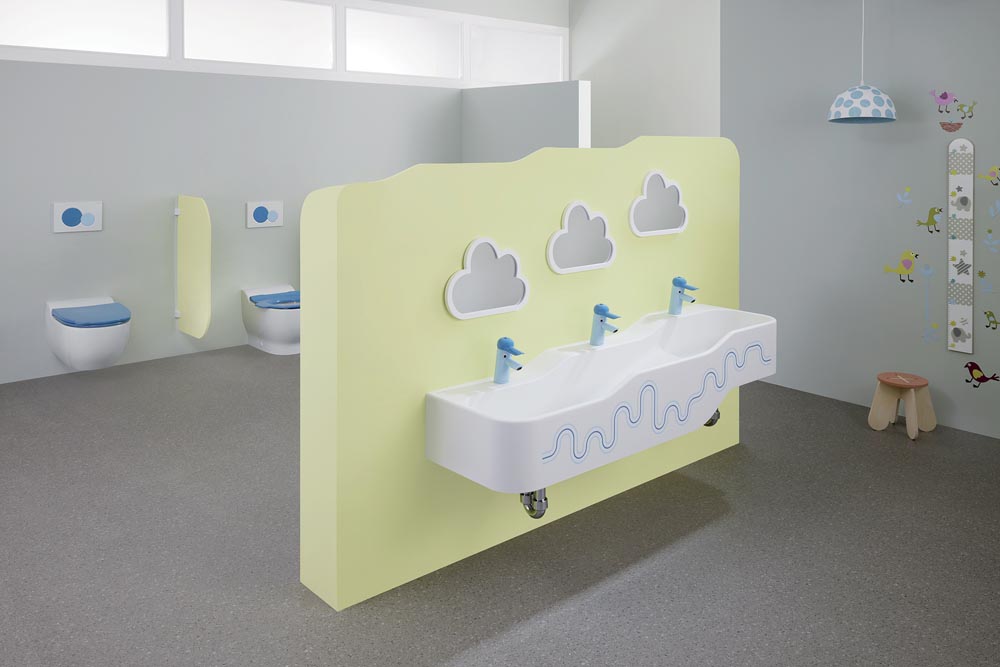 29 Geberit Bambini Bathroom in blue Original