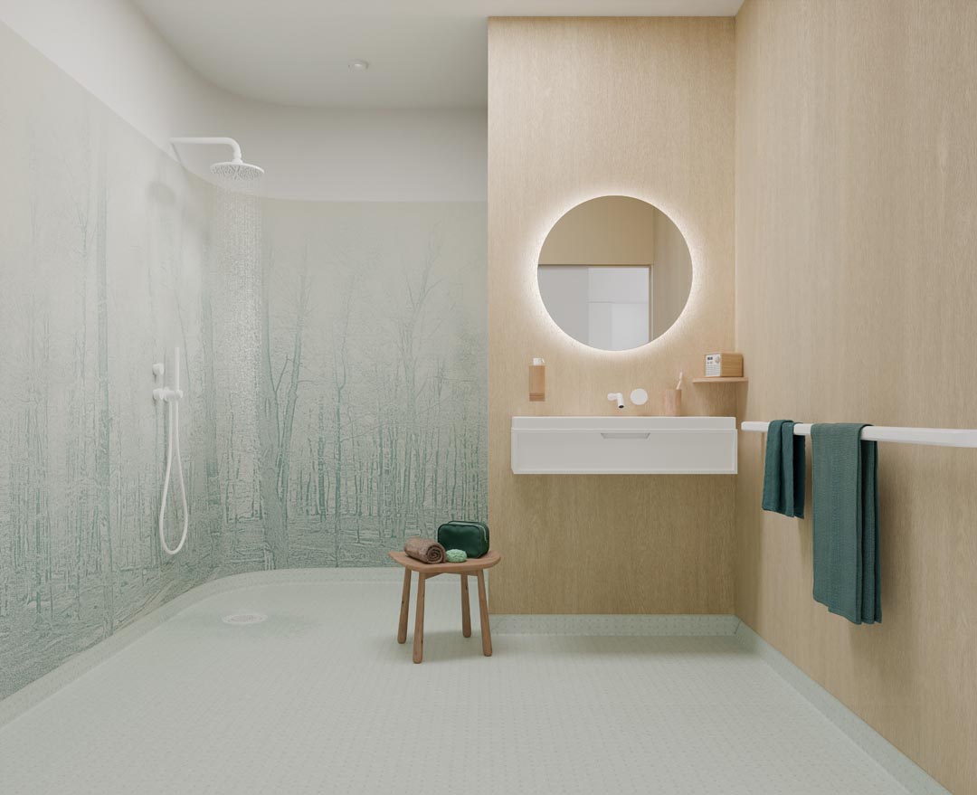 IN Wetroom Aquasens Floor Granit Multisafe 21154471 Walls Aquarelle Wall HFS 3942107 3942104 25900137 VERDANT RENEWAL 001 2