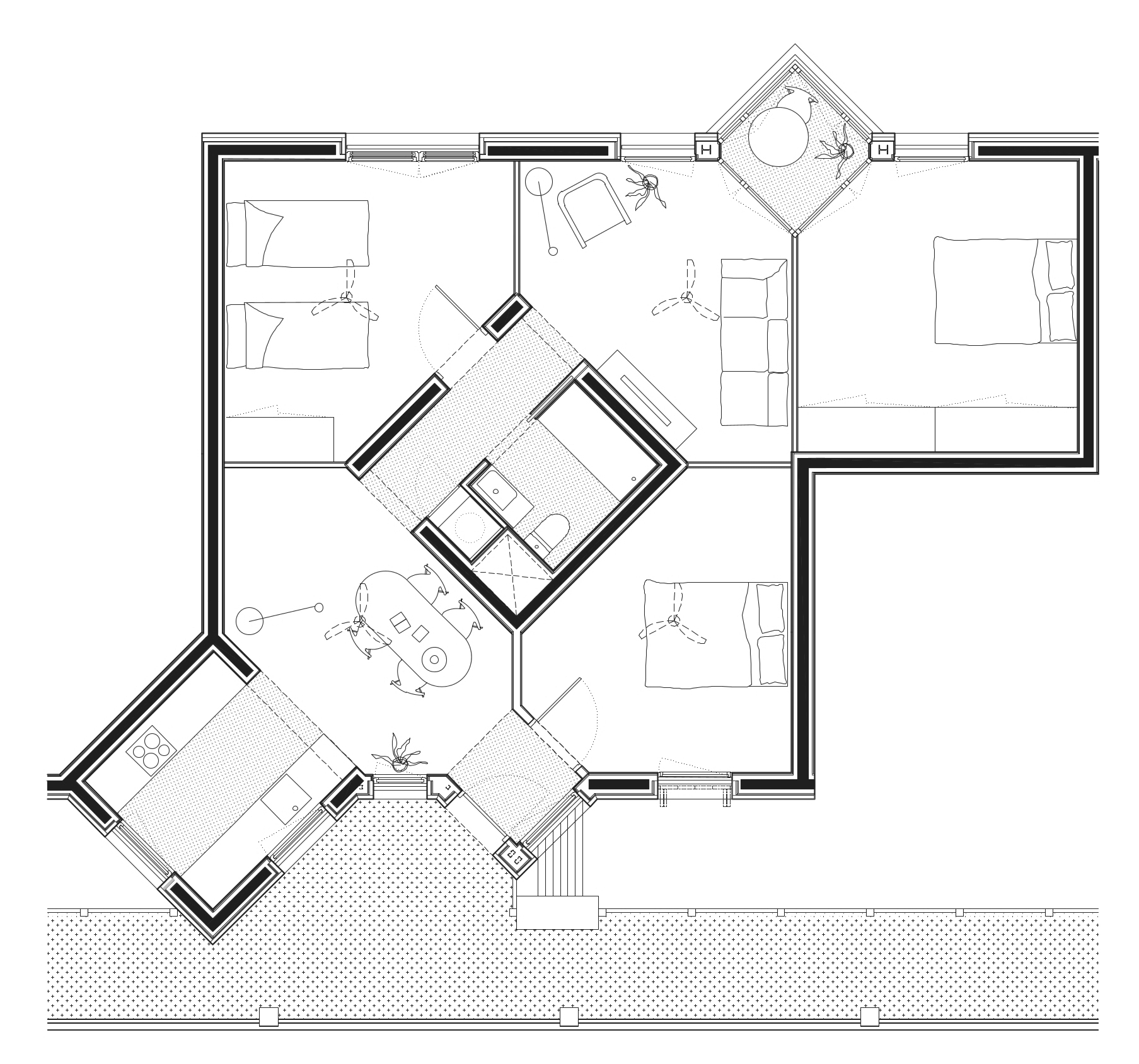 Illa Glories Plan Unité Logement