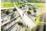 Le projet de BIG pour Europa City, mobilité interne ®BIG-EUROPACITY - Crédit photo : DR  