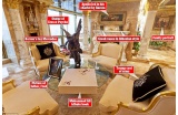 L'appartement de Donald Trump décoré par Angelo Donghia - Montage de Sam Horine - Crédit photo : DR  