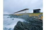 Vue extérieure du monument de Steilneset, commémorant le procès des sorcières de Vardø, Norvège  - Crédit photo : Andrew Meredith