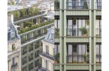 Vues de la nouvelle façade et du revêtement en cassettes de zinc vert prépatiné © Sergio Grazia - Crédit photo : ... ...