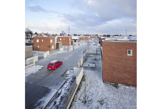 vue aérienne des maisons