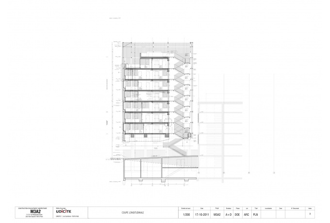 Coupe longitudinale © Antonini + Darmon<br/> Crédit photo : DR  