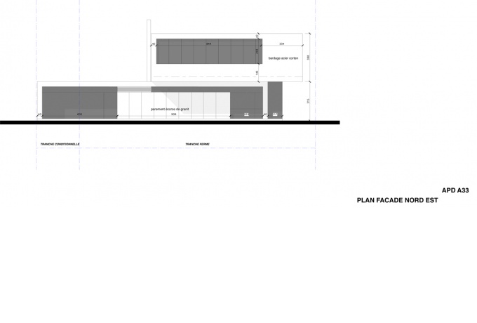 Façade Nord Est © if architecture - J-M Pettès