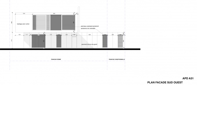 Façade Sud Ouest © if architecture - J-M Pettès