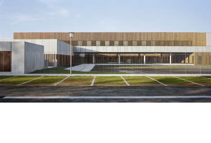 Groupe scolaire Jean Moulin - façade sud<br/> Crédit photo : WEINER Cyrille