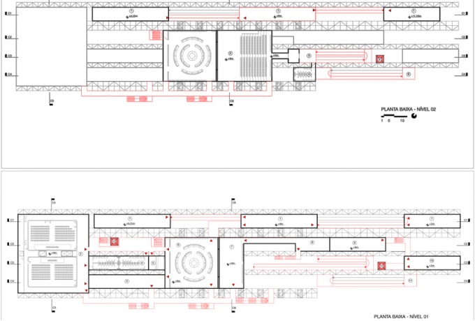 Pavillion Humanidade 2012, plan R+1 et R+2<br/> Crédit photo : DR  