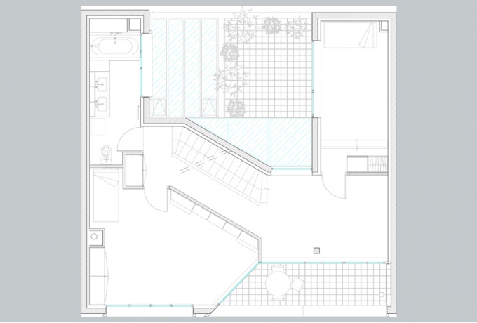 Plan du R+2 de la maison rue de Nice<br/> Crédit photo : DR  