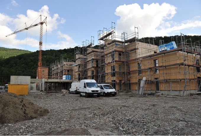 35 logements destinés aux personnes âgées, Vieux-Thann, chantier<br/> Crédit photo : LAPERRELLE Mathieu, KnL architecture