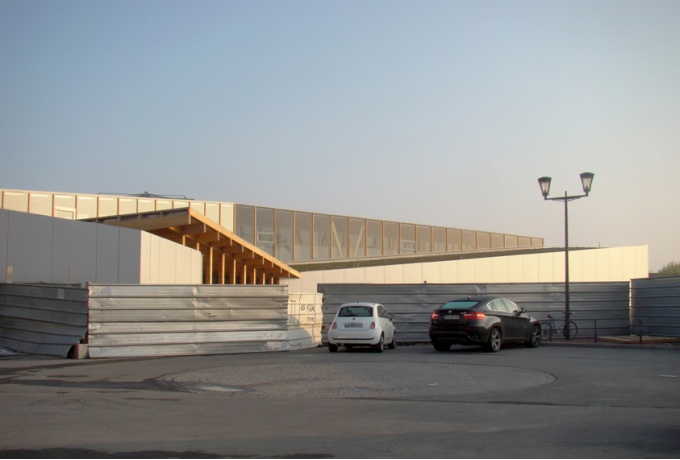 Ecole Louis Blériot, Le Bourget, chantier<br/> Crédit photo : HUBERT ET ROY Architectes