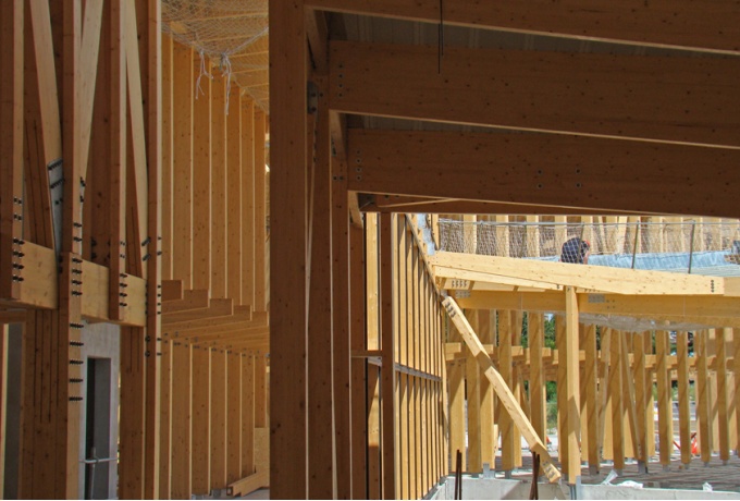 Ecole Louis Blériot, Le Bourget, chantier<br/> Crédit photo : HUBERT ET ROY Architectes