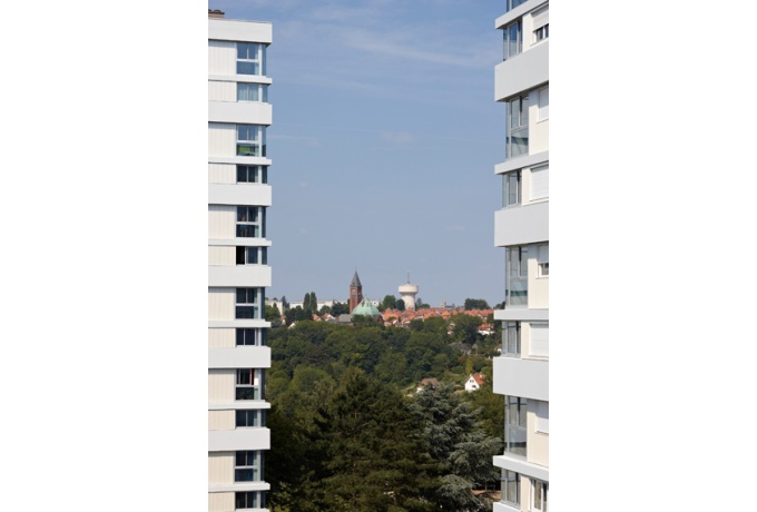 Angles des tours rénovées<br/> Crédit photo : CHALMEAU Stéphane