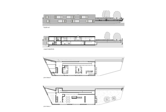 Crèche - Plans et coupes<br/> Crédit photo : DR  