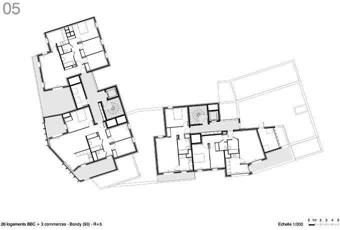 Plan de R+5<br/> Crédit photo : DR  