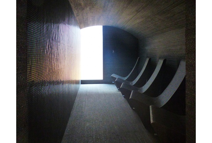 Le sauna des hommes.<br/> Crédit photo : Atelier Franck Hammoutène