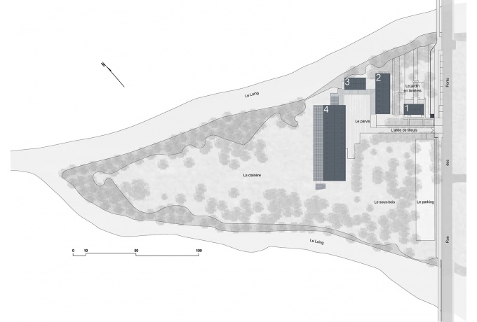 Plan de situation<br/> Crédit photo : Bruno GAUDIN Architectes