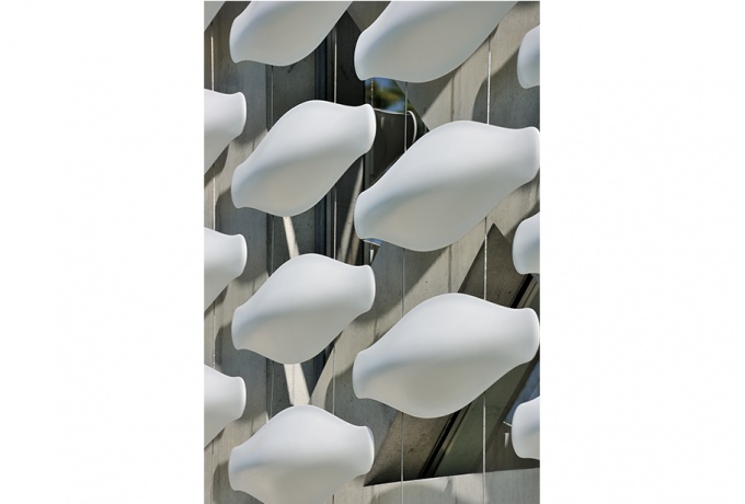 Modules de façade en Corian<br/> Crédit photo : SAILLET Érick