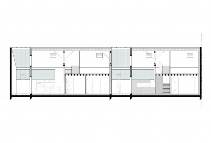 Coupe longitudinale <br/> Crédit photo : HADDOCK Architecture