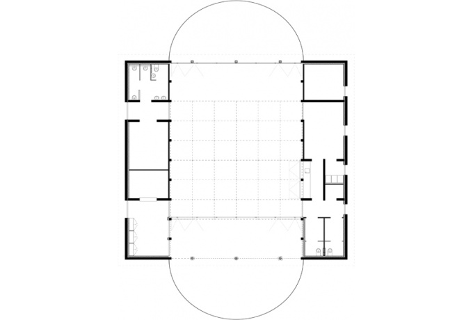 Plan en double symétrie axiale