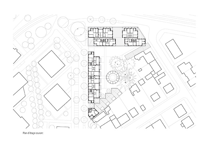  Plan de r+1  © Bourbouze & Graindorge