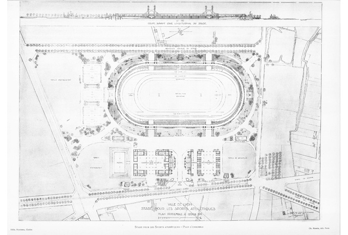 Plan d'ensemble, Tony Garnier, 1919 © Archives municipales de Lyon