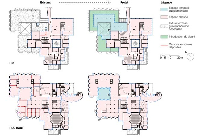 Plans, échelle 1/1000